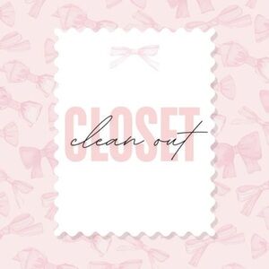 CLOSET CLEAN OUT $40.00 for everything posted in my closet!